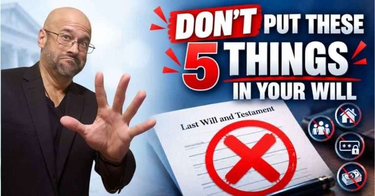 Last Will and Testament-Jeff-Marsocci-saying-dot-put-these-5-things-in-it